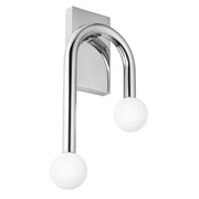 AFX Lighting Colette 1Lt 10" LED Wall Sconce, Chrome/White - COES1017LAJUDPC