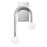 AFX Lighting Colette 1Lt 10" LED Wall Sconce, Chrome/White