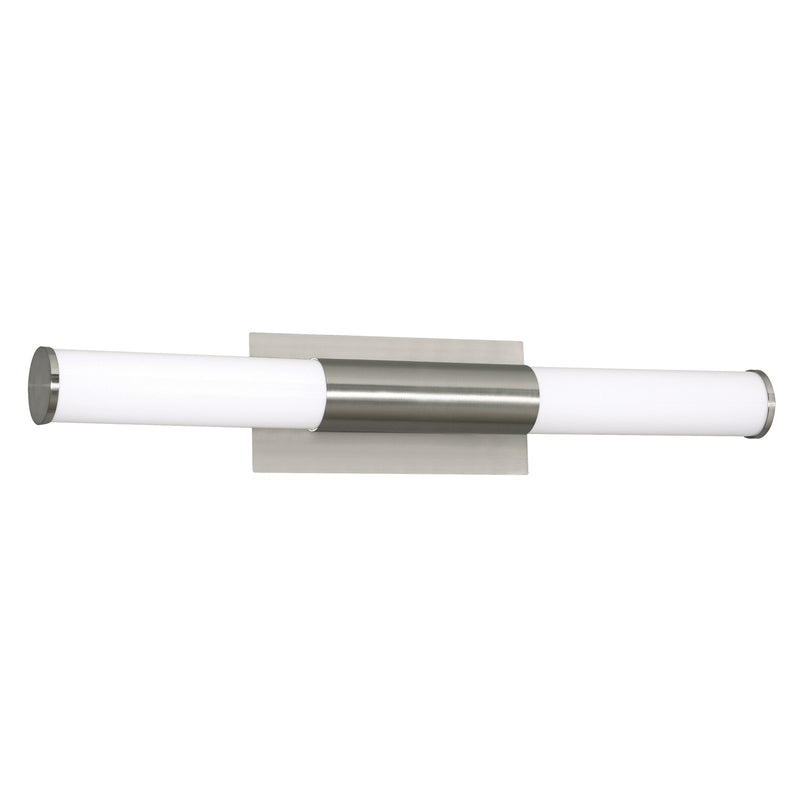AFX Lighting Dax 1Lt LED 27"W Vanity Light, Satin Nickel/White