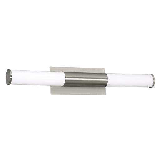 AFX Lighting Dax 1Lt LED 27"W Vanity Light, Satin Nickel/White