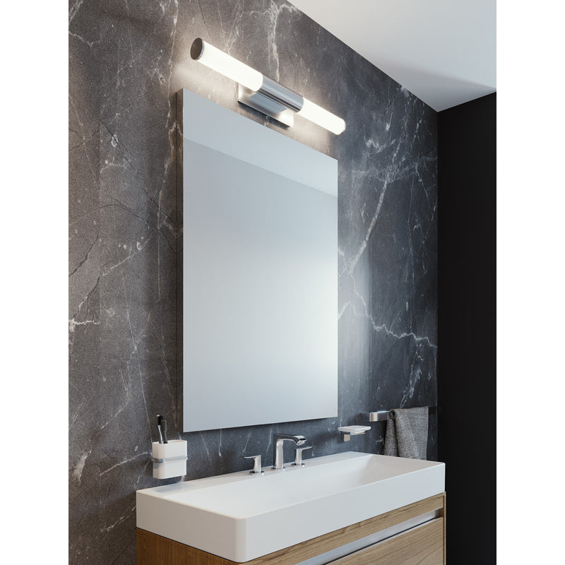 AFX Lighting Dax 1Lt LED 36"W Vanity Light, Satin Nickel/White