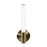 AFX Lighting Dion 1 Light Sconce, Light Antique Brass/White - DIOS0314LAJD1LB