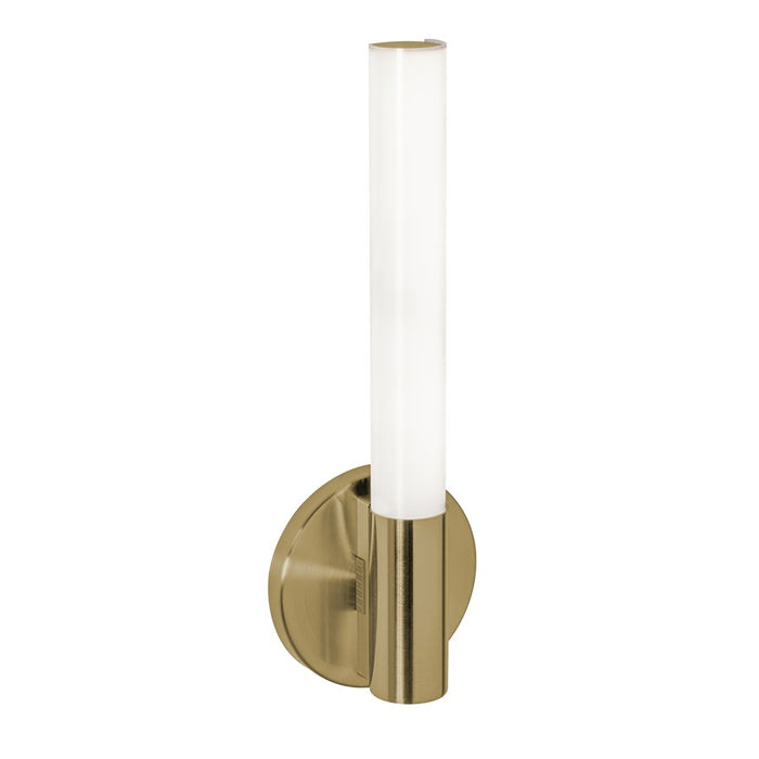 AFX Lighting Dion 1 Light Sconce, Light Antique Brass/White