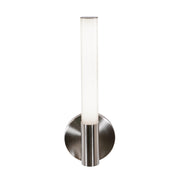 AFX Lighting Dion 1 Light Sconce, Satin Nickel/White - DIOS0314LAJD1SN