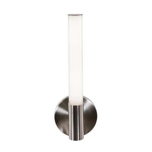 AFX Lighting Dion 1 Light Sconce, Satin Nickel/White - DIOS0314LAJD1SN