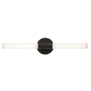 AFX Lighting Dion 1 Light 24" Vanity, Black/White - DIOV2403LAJD1BK
