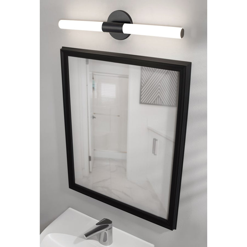 AFX Lighting Dion 1 Light 24" Vanity, Black/White