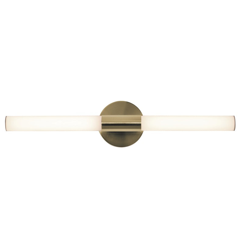 AFX Lighting Dion 1 Light 24" Vanity, Antique Brass/White - DIOV2403LAJD1LB