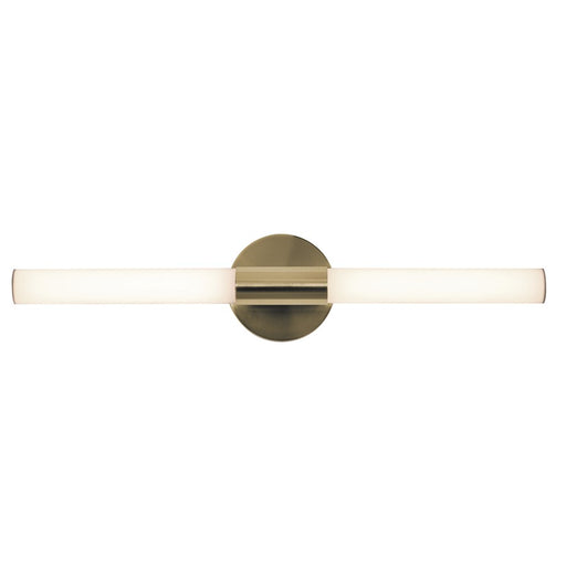 AFX Lighting Dion 1 Light 24" Vanity, Antique Brass/White - DIOV2403LAJD1LB