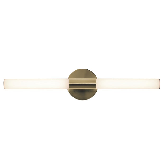 AFX Lighting Dion 1 Light 24" Vanity, Antique Brass/White - DIOV2403LAJD1LB