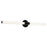 AFX Lighting Dion 1 Light 36" Vanity, Black/White