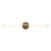 AFX Lighting Dion 1 Light 36" Vanity, Antique Brass/White - DIOV3603LAJD1LB