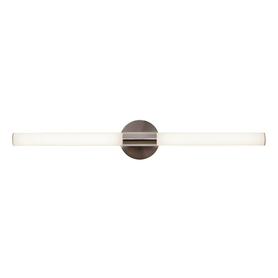 AFX Lighting Dion 1 Light 36" Vanity, Satin Nickel/White - DIOV3603LAJD1SN