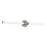 AFX Lighting Dion 1 Light 36" Vanity, Satin Nickel/White