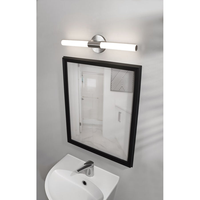 AFX Lighting Dion 1 Light 36" Vanity, Satin Nickel/White