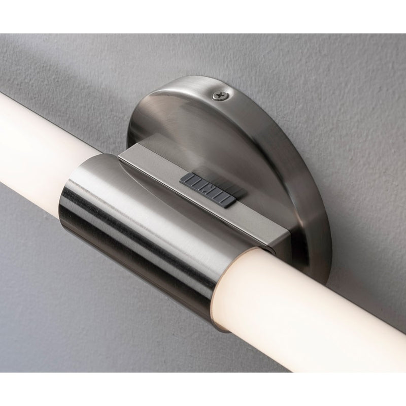 AFX Lighting Dion 1 Light 36" Vanity, Satin Nickel/White