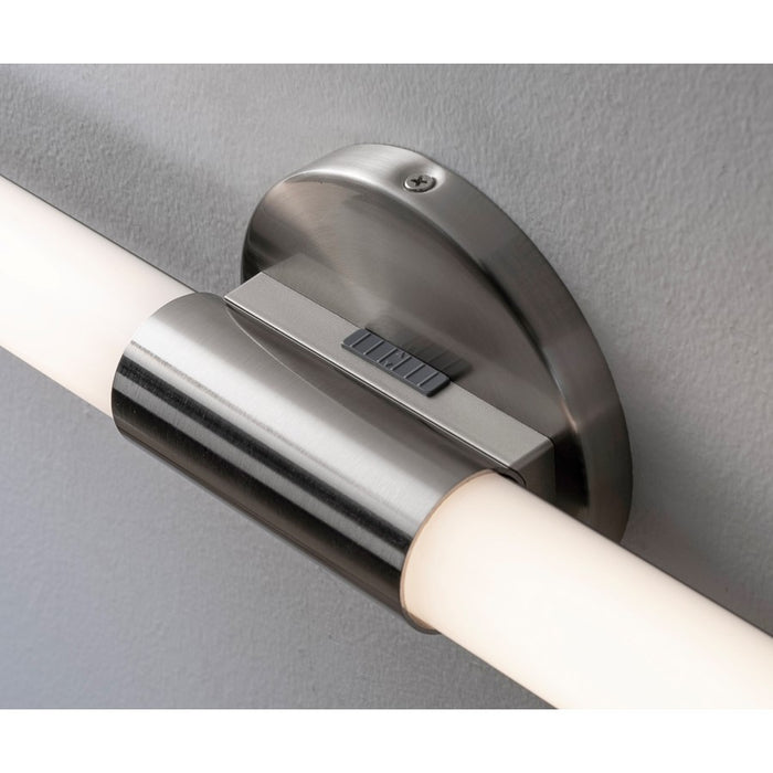 AFX Lighting Dion 1 Light 36" Vanity, Satin Nickel/White