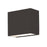 AFX Lighting Dakota 1 Light 5" Outdoor Sconce, Black/White - DKTW0504LAJUDBK