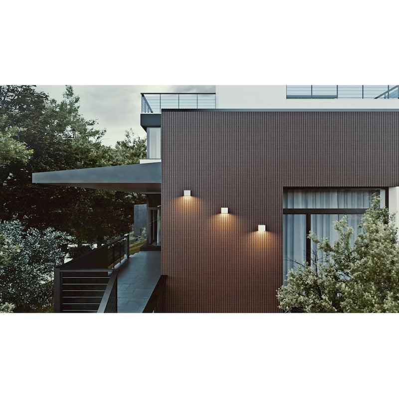 AFX Lighting Dakota 1 Light 5" Outdoor Sconce, White/White