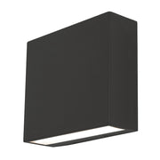 AFX Lighting Dakota 1 Light 8" Outdoor Sconce, Black/White - DKTW0807LAJUDBK