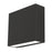 AFX Lighting Dakota 1 Light 8" Outdoor Sconce, Black/White - DKTW0807LAJUDBK