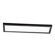 AFX Lighting Delgado 1LT 24'' LED Flush, 120V/Black/Frosted - DLGL2406LAJD1BK