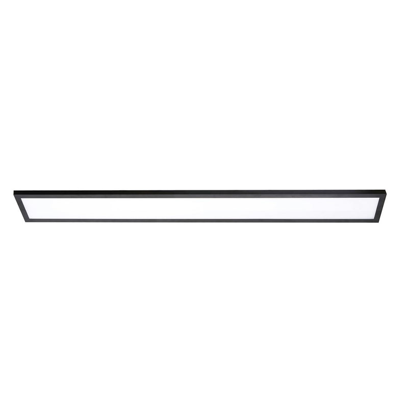 AFX Lighting Delgado 1LT 48'' LED Flush, 120V/Black/Frosted - DLGL4806LAJD1BK