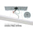 AFX Lighting Delgado 1LT 48'' LED Flush, 120V/White/Frosted