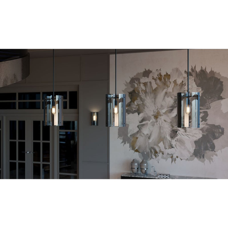 AFX Lighting Dana 1LT 10" Pendant, Black/120V/Smoke