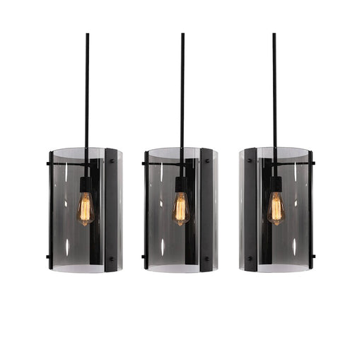 AFX Lighting Dana Light Pendant, Black/Deep Smoke - DNAP10MBBKLNR3