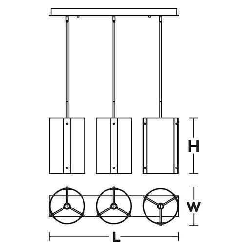 AFX Lighting Dana Light Pendant, Black/Deep Smoke