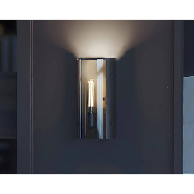 AFX Lighting Dana 1 LT 14" Sconce, Black/120V/Smoke