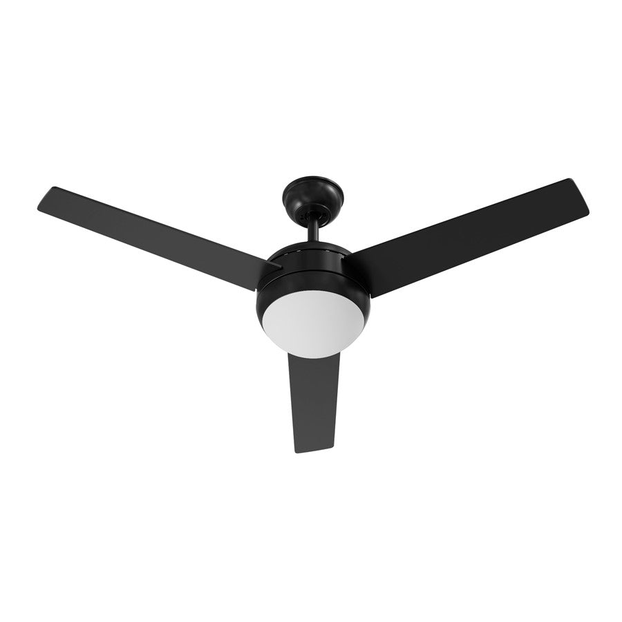 AFX Lighting Davis 1Lt 52" 3 Blade LED Ceiling Fan, BK/FR - DVSN523LACBKBK-WS