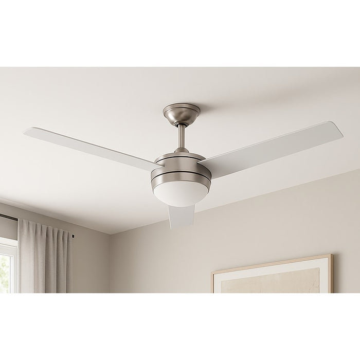 AFX Lighting Davis 1Lt 52" 3 Blade LED Ceiling Fan, NK/FR