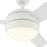 AFX Lighting Davis 1Lt 52" 3 Blade LED Ceiling Fan, WH/FR
