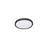 AFX Lighting Edge Round 1 Light 8" Flushmount, Black/White - EGRF08LAJD5BK