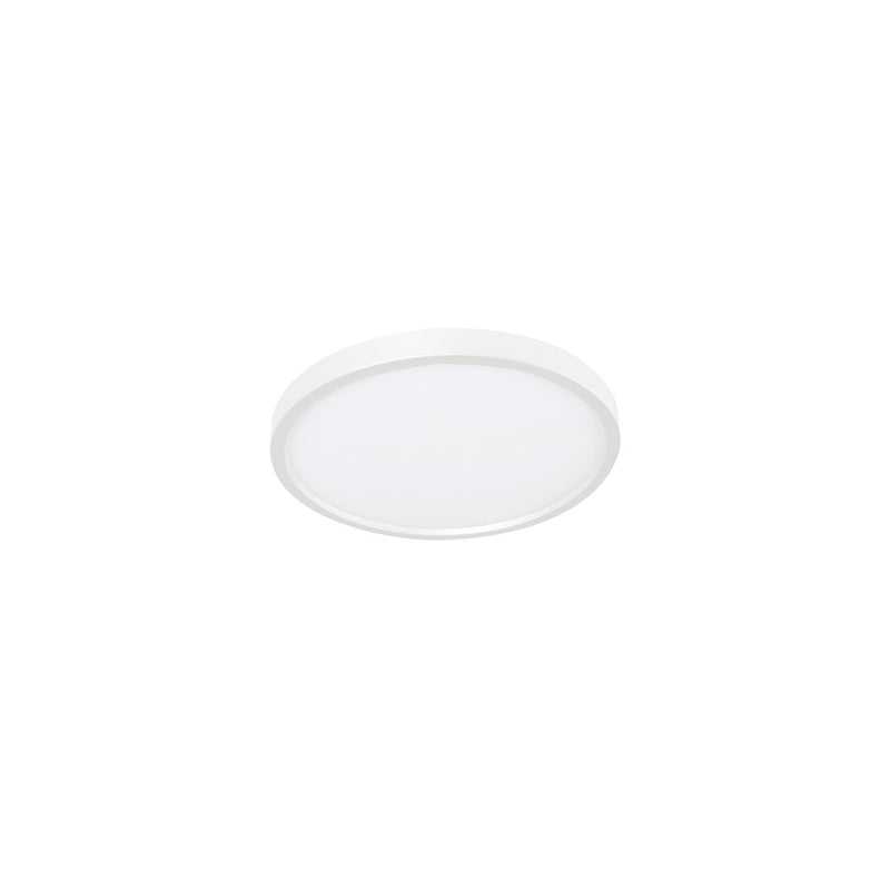 AFX Lighting Edge Round 1 Light 8" Flushmount, White/White - EGRF08LAJD5WH