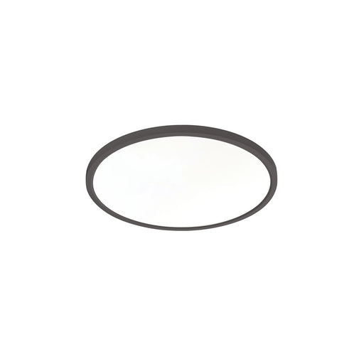 AFX Lighting Edge Round 16" LED 1Lt Flush/25W, Black/White - EGRF1625LAJUDBK