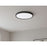 AFX Lighting Edge Round 16" LED 1Lt Flush/25W, Black/White