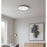 AFX Lighting Edge Round 16" LED 1Lt Flush/25W, Nickel/White
