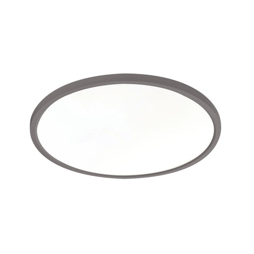 AFX Lighting Edge Round 1 Light Flush Mount, Black/White - EGRF2030LAJUDBK