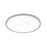 AFX Lighting Edge Round 1Lt Flush Mount, Satin Nickel/White - EGRF2030LAJUDSN