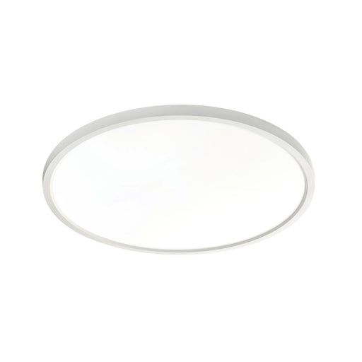 AFX Lighting Edge Round 1 Light Flush Mount, White/White - EGRF2030LAJUDWH