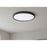 AFX Lighting Edge Round 24" LED 1Lt Flush/40W, Black/White
