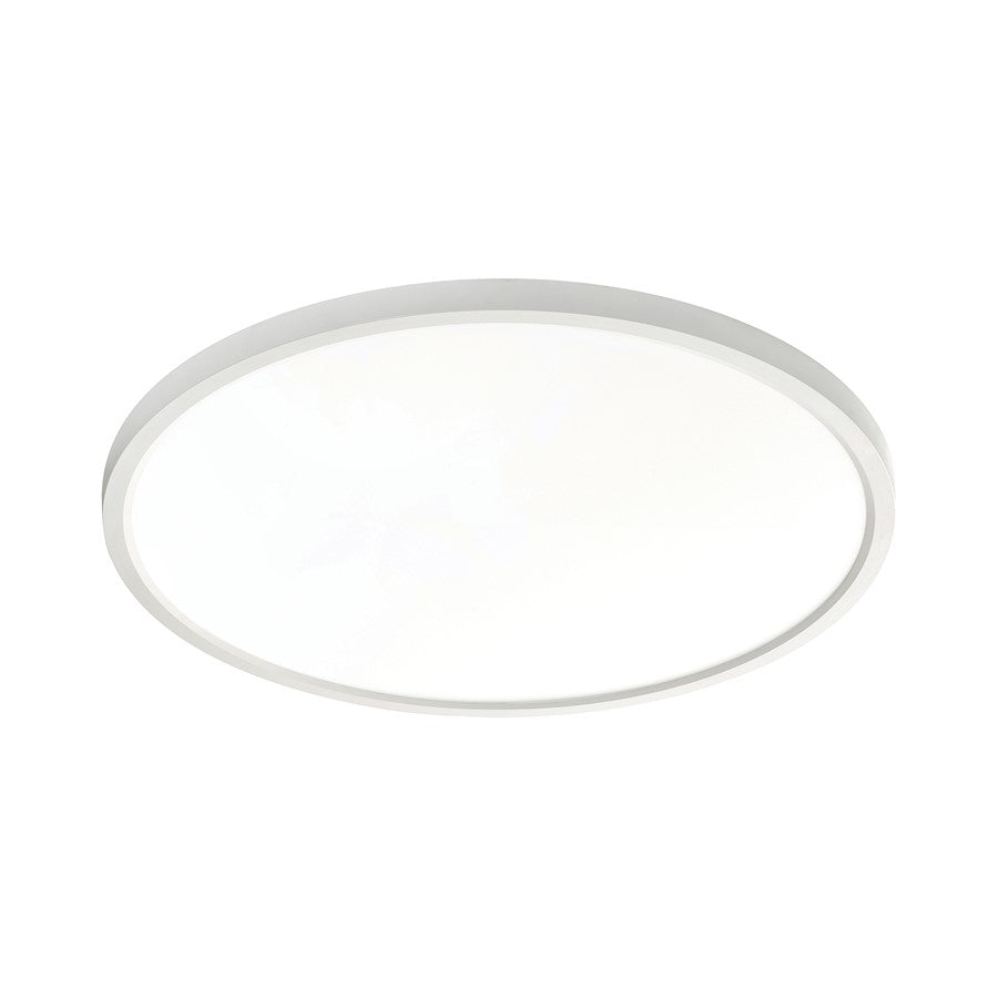AFX Lighting Edge Round 24" LED 1Lt Flush/40W, White/White - EGRF2440LAJUDWH