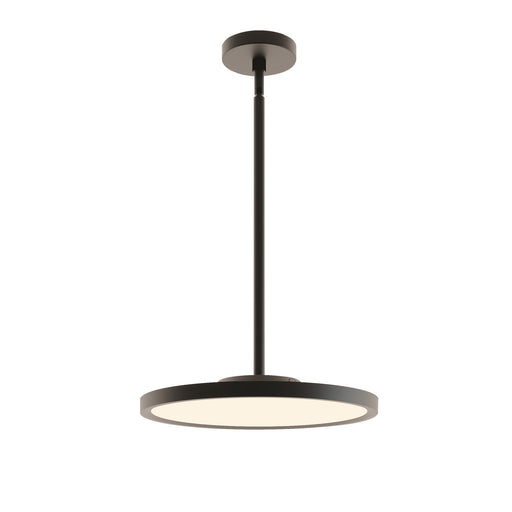AFX Lighting Edge Round Large 1 Light 16" Pendant, Black/White