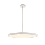 AFX Lighting Edge Round 1 Light Pendant, White/White - EGRP20LAJUDWH