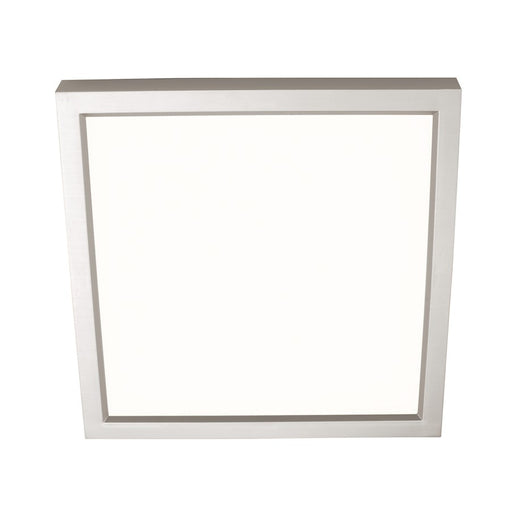 AFX Lighting Edge Square 1Lt 4" Flushmount, Nickel/White - EGSF04LAJD1SN