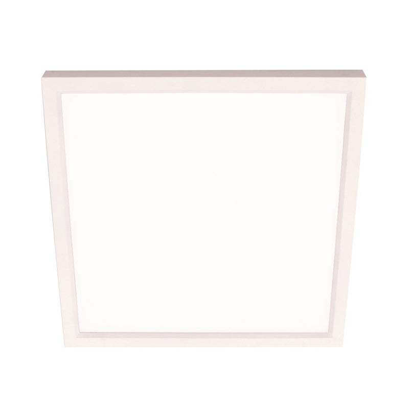 AFX Lighting Edge Square 1 Light 4" Flushmount, White/White - EGSF04LAJD1WH