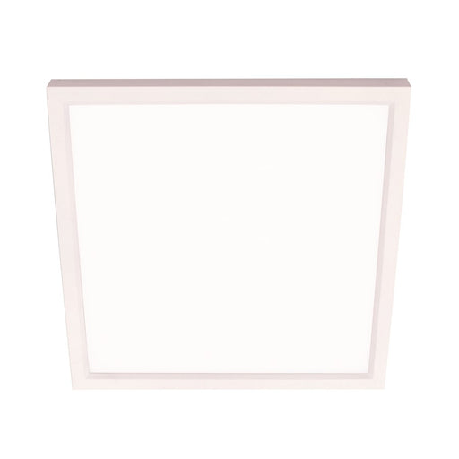 AFX Lighting Edge Square 1 Light 4" Flushmount, White/White - EGSF04LAJD1WH
